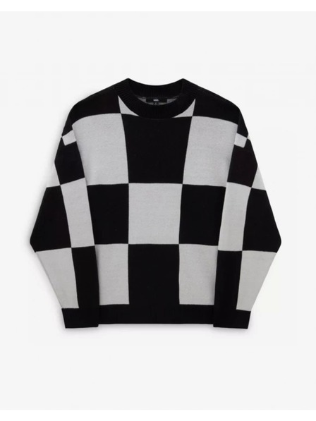 Vans Dámsky čierno-biely sveter Vans Wortex Sweater Black/Marshmllw