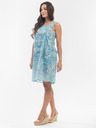 Orientique Svetlo modré dámske vzorované šaty Orientique
