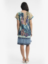 Orientique Modré dámske vzorované obojstranné šaty Orientique Agios