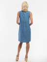 Orientique Modré dámske obojstranné vzorované šaty Orientique