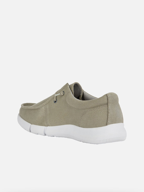 Geox Svetlozelené pánske mokasíny Geox Adacter M