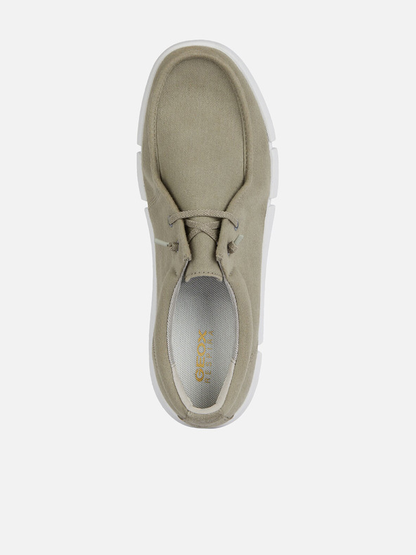 Geox Svetlozelené pánske mokasíny Geox Adacter M