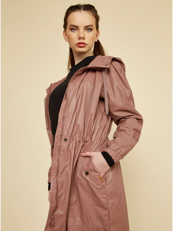 ZOOT.lab Hnedá dámska metalická parka ZOOT.lab Hayley