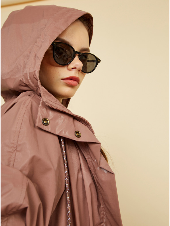 ZOOT.lab Hnedá dámska metalická parka ZOOT.lab Hayley