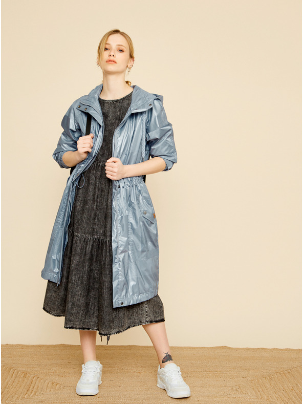 ZOOT.lab Šedá dámska metalická parka ZOOT.lab Hayley