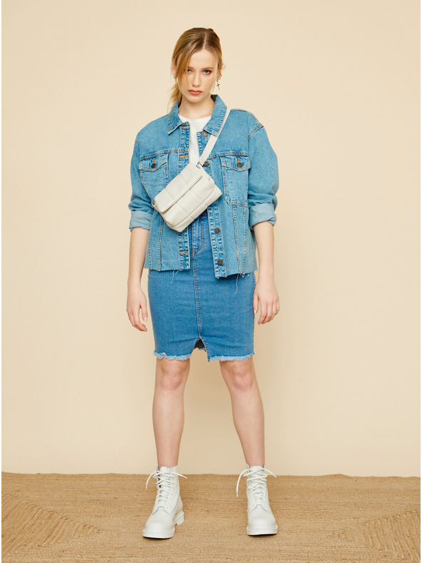 ZOOT.lab Biely dámsky nadrozmerný sveter ZOOT.lab Morgan