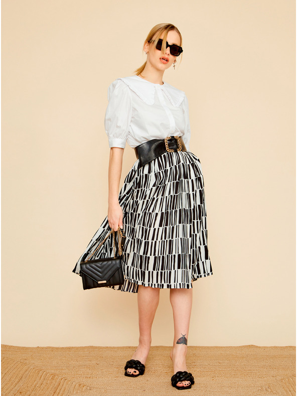 ZOOT.lab Čiernobiela vzorovaná sukňa ZOOT.lab Sylvie