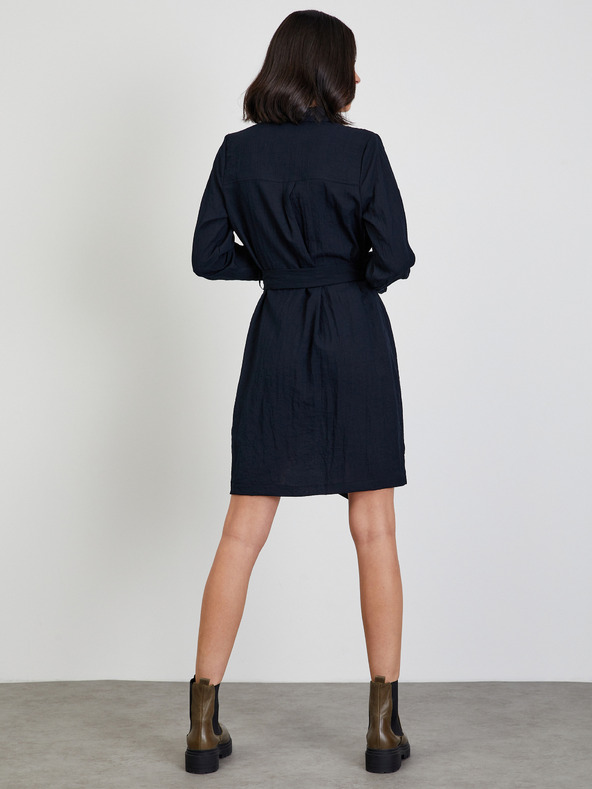 ZOOT.lab Čierne košeľové šaty s vreckami ZOOT.lab Maxine