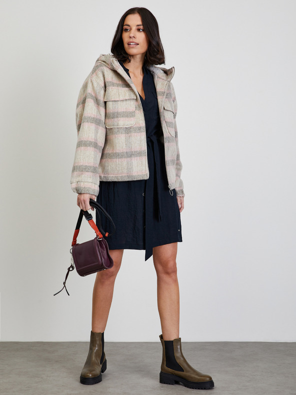 ZOOT.lab Čierne košeľové šaty s vreckami ZOOT.lab Maxine