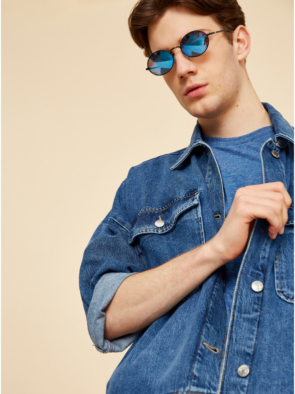 ZOOT.lab Modré pánske tričko s vreckom ZOOT.lab Sheldon