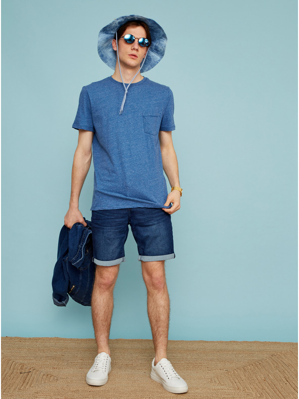 ZOOT.lab Modré pánske tričko s vreckom ZOOT.lab Sheldon