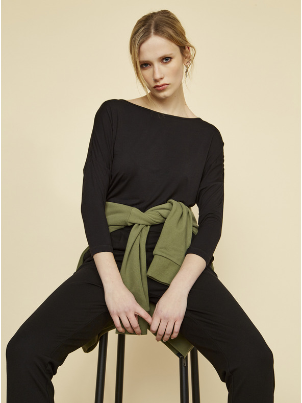 ZOOT.lab Čierne dámske nohavice ZOOT Baseline Xenia Stripe