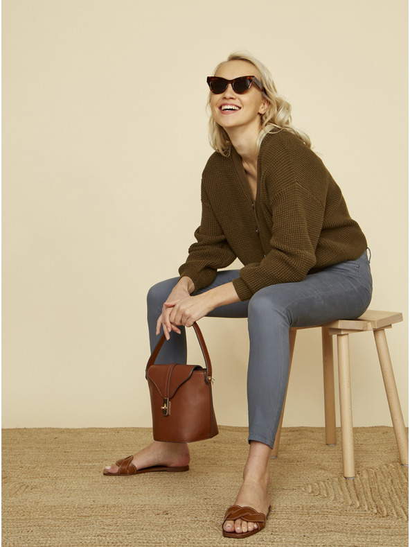 ZOOT.lab Šedé dámske nohavice skinny fit ZOOT.lab Anna 2