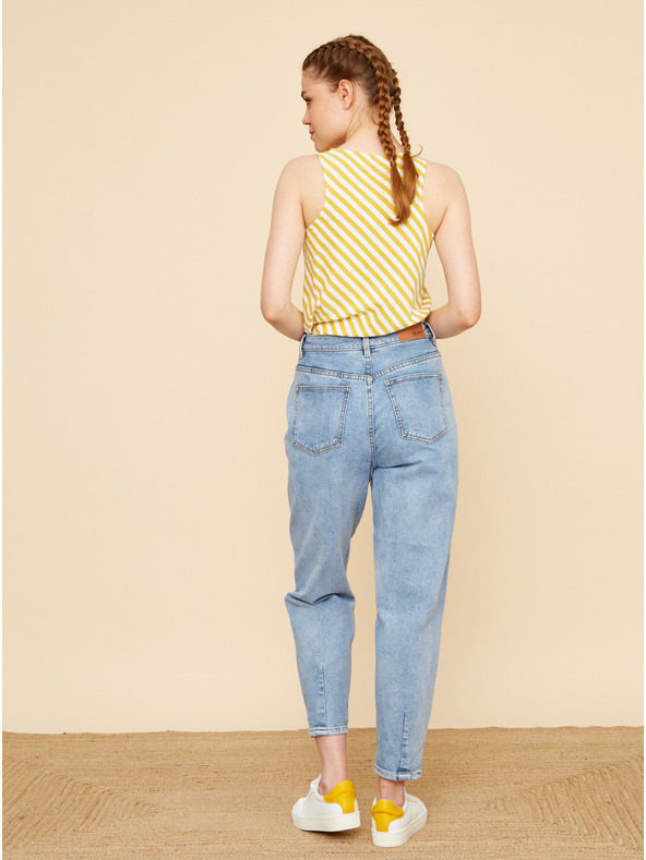 ZOOT.lab Žlto-biele dámske pruhované tielko ZOOT.lab Joelle