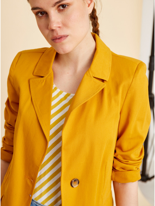 ZOOT.lab Žlto-biele dámske pruhované tielko ZOOT.lab Joelle