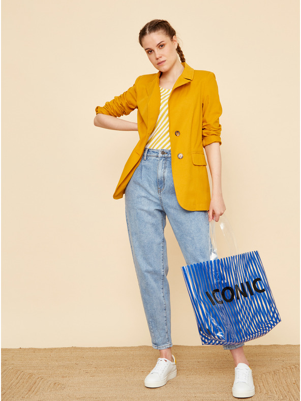 ZOOT.lab Žlto-biele dámske pruhované tielko ZOOT.lab Joelle