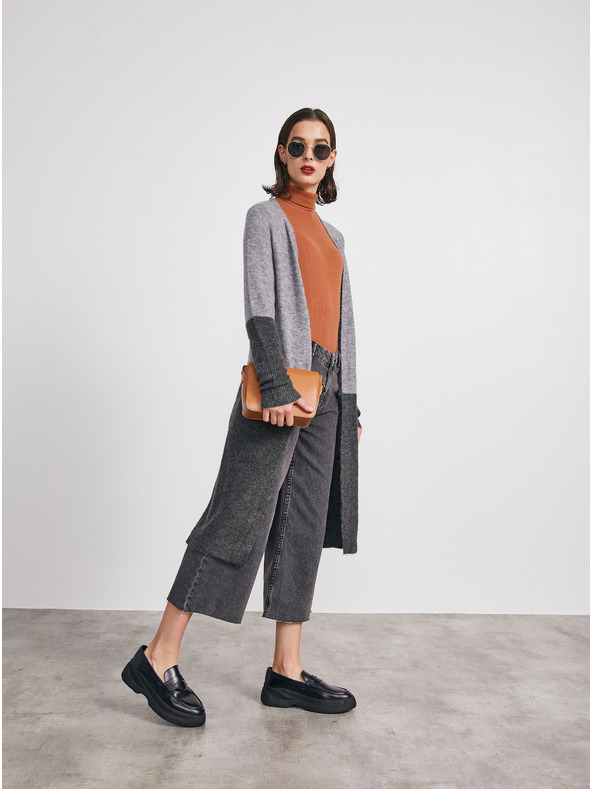 ZOOT.lab Sivý dámsky dlhý sveter METROOPOLIS by ZOOT.lab Floella