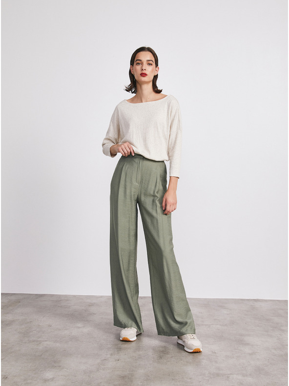 ZOOT.lab Béžová dámska pruhovaná košeľa METROOPOLIS by ZOOT.lab Stella