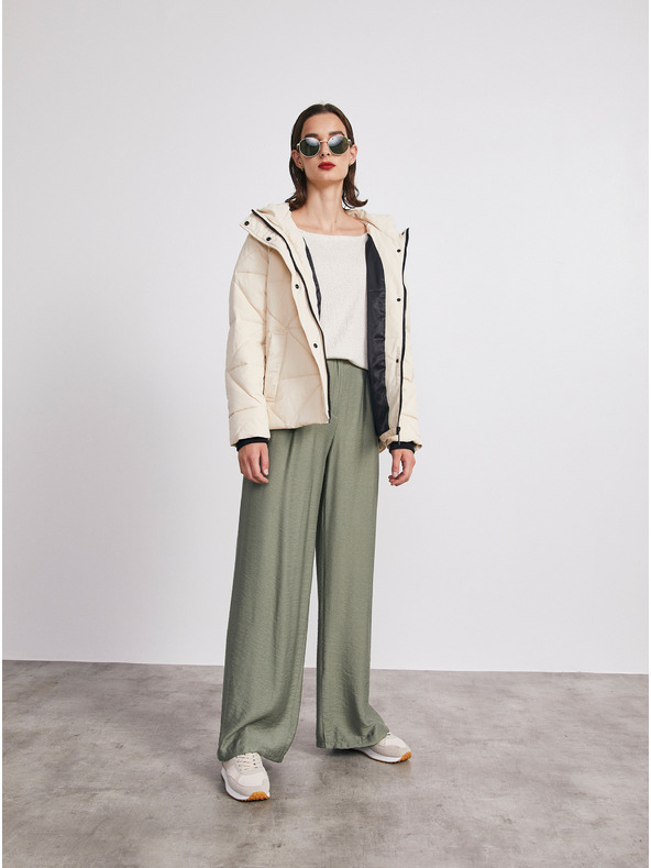 ZOOT.lab Béžová dámska pruhovaná košeľa METROOPOLIS by ZOOT.lab Stella