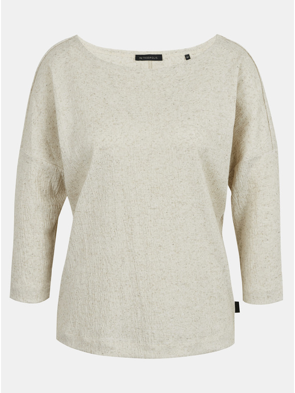 ZOOT.lab Béžová dámska pruhovaná košeľa METROOPOLIS by ZOOT.lab Stella