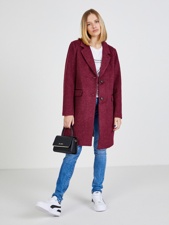 ZOOT.lab Dámsky bordový kabát ZOOT.lab Rayna