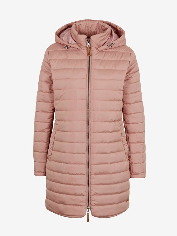 ZOOT.lab Staroružová dámska prešívaná predĺžená zimná bunda s kapucňou ZOOT.lab Molly
