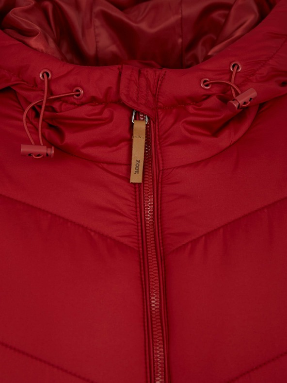 ZOOT.lab Červený dámsky prešívaný kabát ZOOT.lab