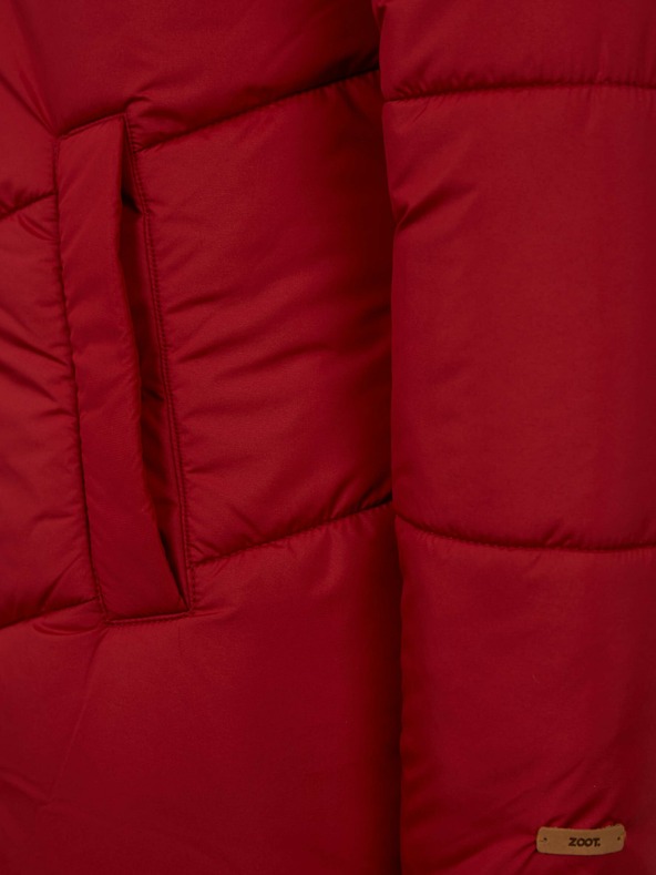 ZOOT.lab Červený dámsky prešívaný kabát ZOOT.lab