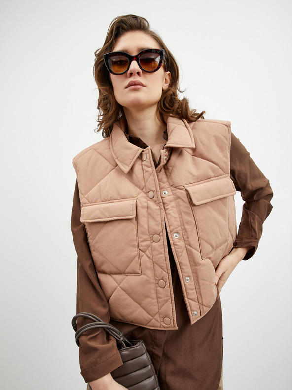 ZOOT.lab Hnedá dámska blúzka ZOOT.lab Patti