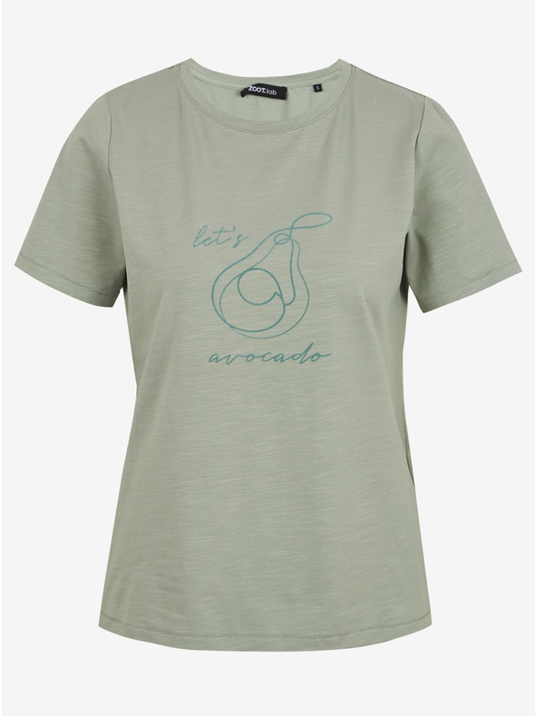 ZOOT.lab Svetlozelené dámske tričko s potlačou ZOOT.lab Elvira