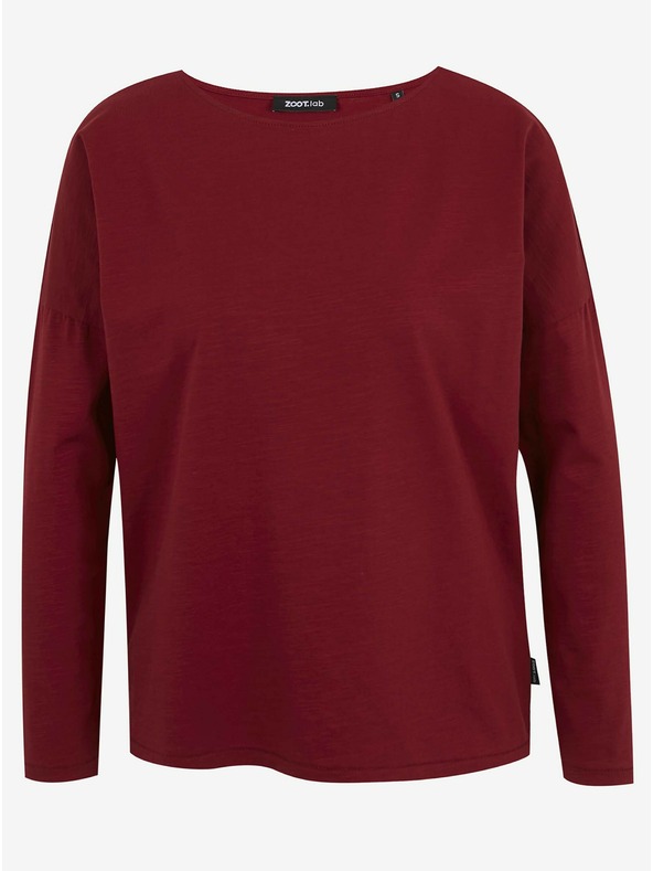 ZOOT.lab Červené dámske základné tričko s dlhým rukávom ZOOT.lab Evana