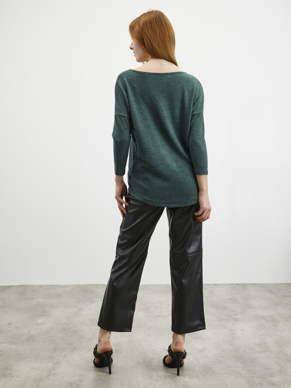 ZOOT.lab Tmavo zelené dámske pletené tričko ZOOT.lab Aria