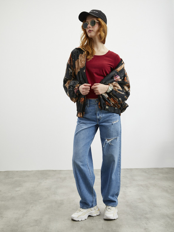 ZOOT.lab ZOOT.lab Mira bordová dámske základné tričko