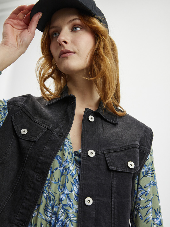 ZOOT.lab Modro-zelené dámske vzorované dlhé šaty ZOOT.lab Eliane