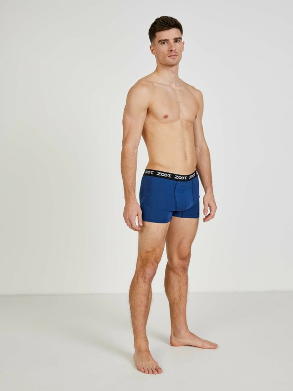 ZOOT.lab Súprava troch pánskych boxeriek v sivej, modrej a červenej farbe ZOOT.lab