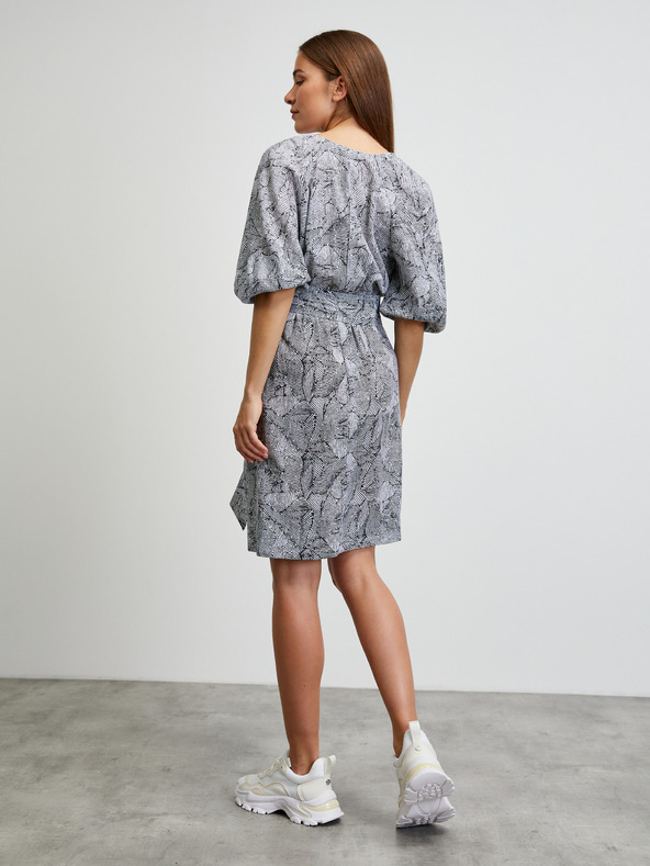 ZOOT.lab Bielo-čierne vzorované šaty METROOPOLIS by ZOOT.lab Trudy