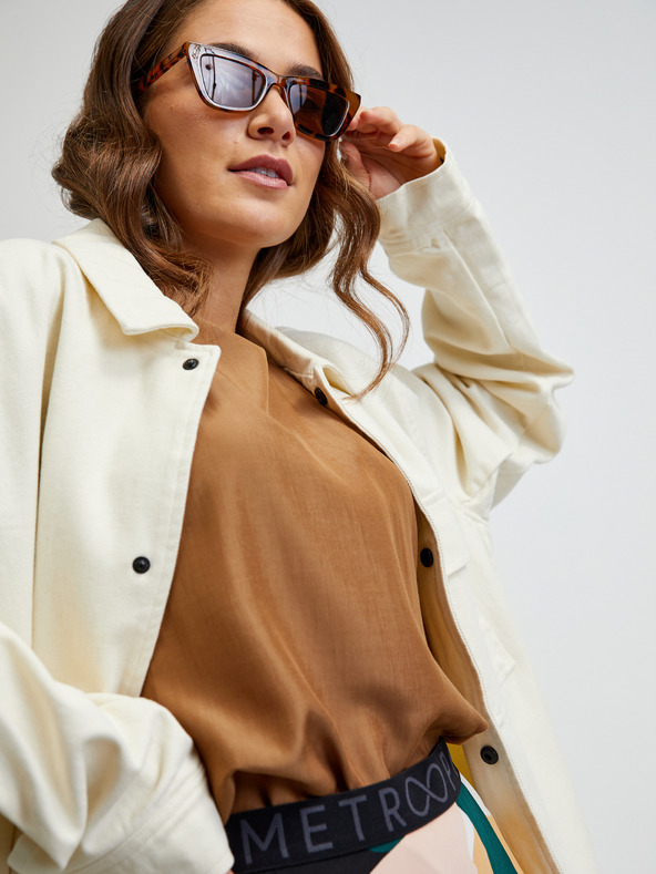 ZOOT.lab Hnedé základné košeľové šaty od ZOOT.lab Priscilla