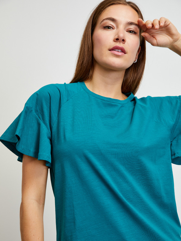 ZOOT.lab Petrol Tričko s volánovými rukávmi ZOOT.lab Aurelia