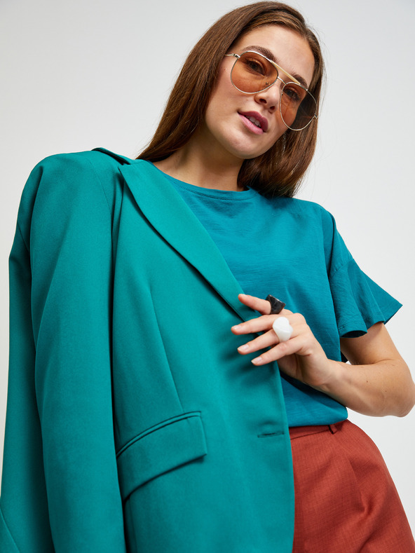 ZOOT.lab Petrol Tričko s volánovými rukávmi ZOOT.lab Aurelia