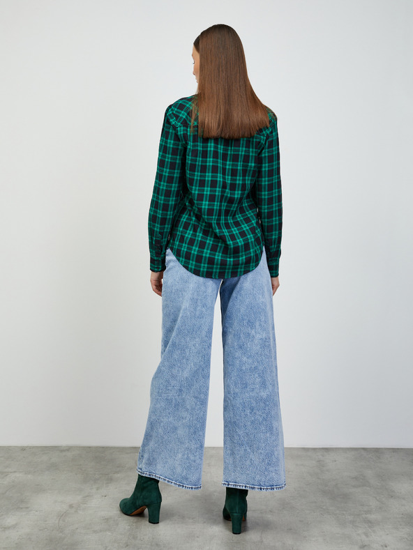 ZOOT.lab Zelená dámska kockovaná košeľa ZOOT.lab Doris