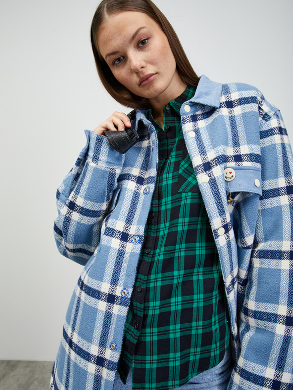 ZOOT.lab Zelená dámska kockovaná košeľa ZOOT.lab Doris