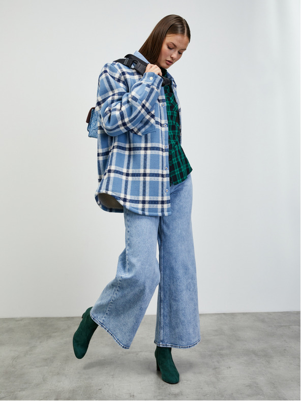 ZOOT.lab Zelená dámska kockovaná košeľa ZOOT.lab Doris