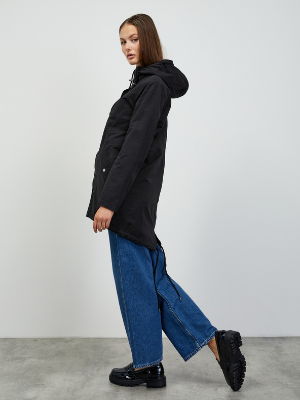 ZOOT.lab Čierna dámska parka s kapucňou ZOOT.lab Daria