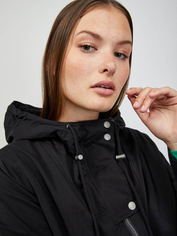 ZOOT.lab Čierna dámska parka s kapucňou ZOOT.lab Daria