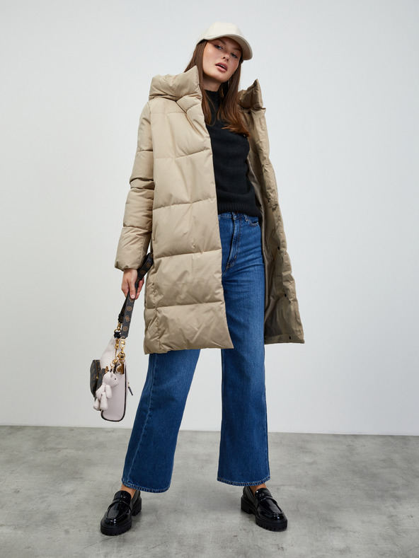 ZOOT.lab Béžový dámsky prešívaný kabát ZOOT.lab Estela