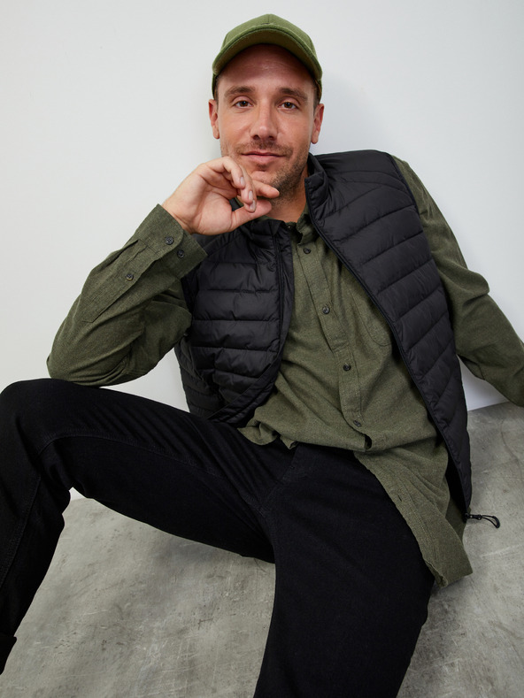 ZOOT.lab Čierna pánska prešívaná vesta ZOOT.lab Jose