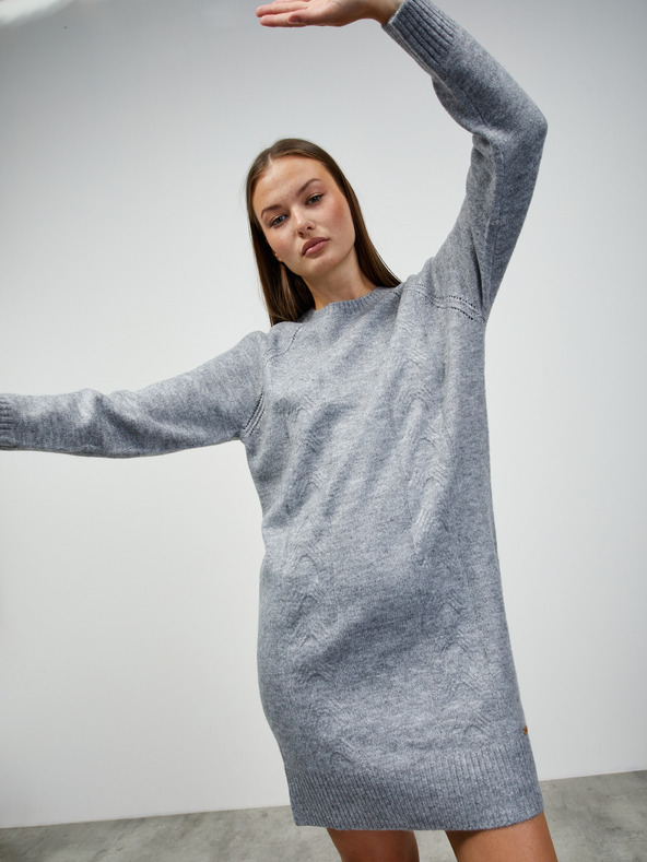 ZOOT.lab Svetlosivé svetrové šaty ZOOT.lab Amaya