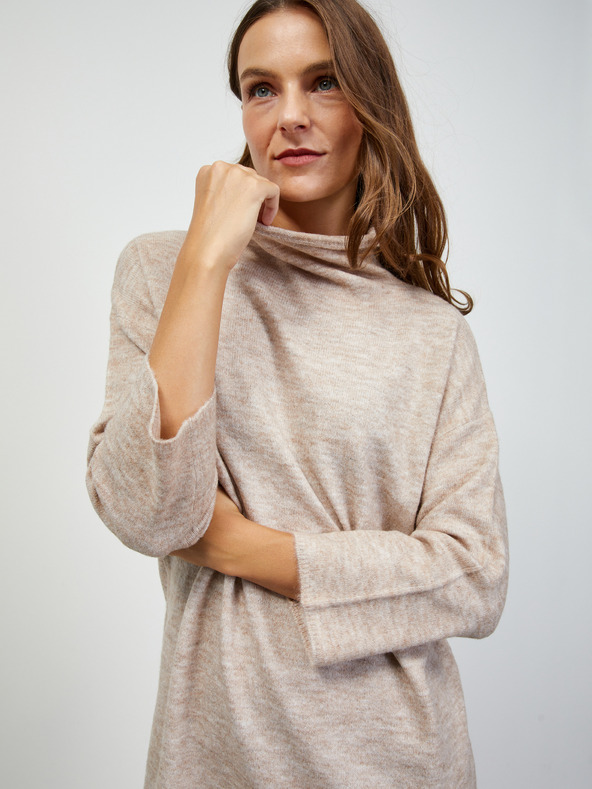 ZOOT.lab Béžové svetrové šaty ZOOT.lab Harley