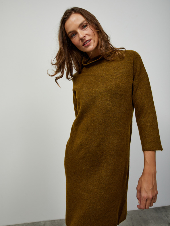 ZOOT.lab Kaki svetrové šaty ZOOT.lab Harley