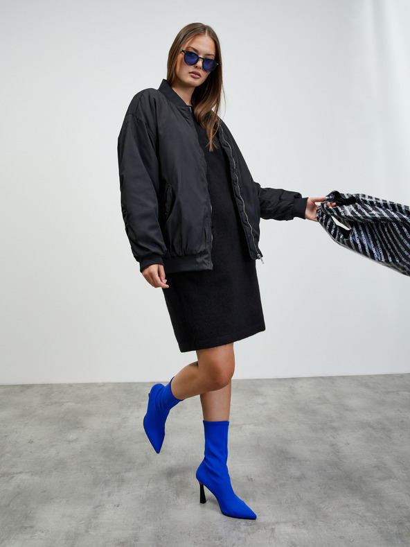 ZOOT.lab Čierne svetrové šaty s vlnenou zmesou ZOOT.lab Dania